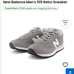 BRAND NEW new balance 515 retro sneakers